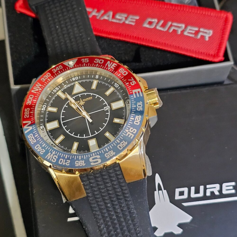 Chase Durer Men's Watch - 52mm, Black (CDW-0104)